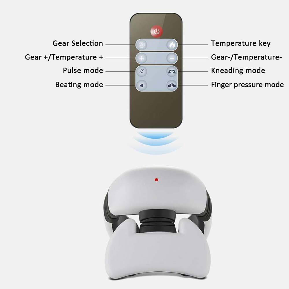 ZyraBeauty Smart Electric Pulse Neck & Back Massager – 4D Hot Compress with 6 Comfort Modes