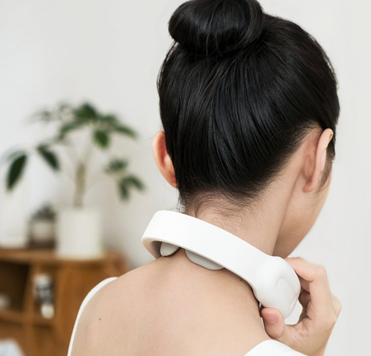 ZyraBeauty Cervical & Shoulder Massager – Smart Remote Control with Heat, 3 Modes & USB Rechargeable Design