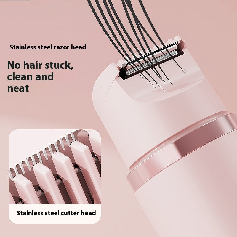 ZyraBeauty Dual-Head Electric Shaver for Women – Painless Epilator & Bikini Hair Trimmer, USB Rechargeable