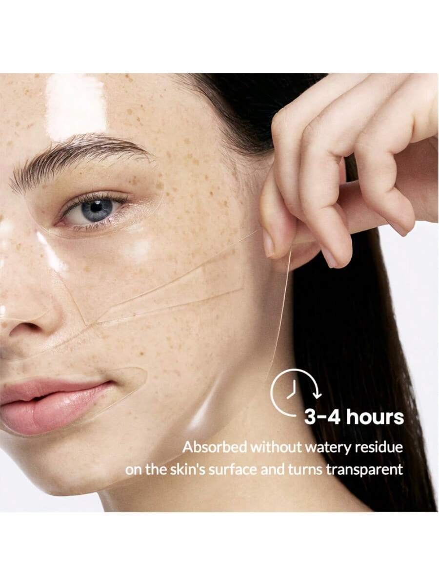 ZyraBeauty 4PCS Bio-Collagen Glow Mask Overnight – Korean Deep Hydrating & Firming Hydrogel Mask for All Skin Types with Pure Collagen Films