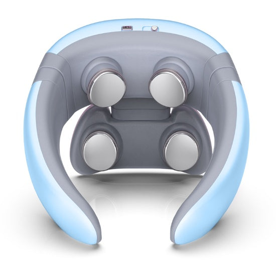 ZyraBeauty Smart Electric Pulse Neck & Back Massager – 4D Hot Compress with 6 Comfort Modes