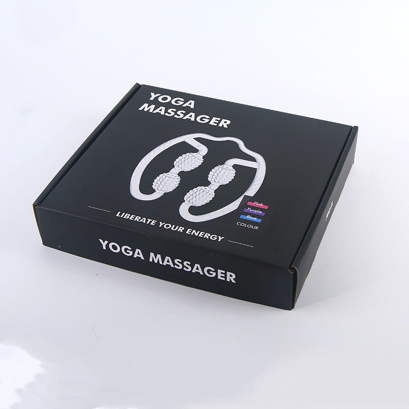ZyraBeauty Yoga Massage Circular Leg Clip – 4-Wheel Small Leg Massager for Fitness, Beauty & Muscle Relaxation