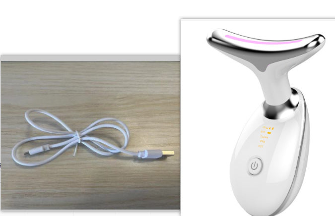 ZyraBeauty EMS Neck Lifting & Tightening Massager – Microcurrent Wrinkle Remover with Heat, Vibration & LED Light Therapy for Firm, Glowing Skin