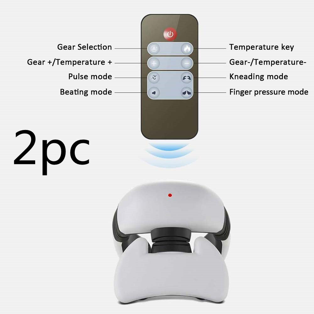 ZyraBeauty Smart Electric Pulse Neck & Back Massager – 4D Hot Compress with 6 Comfort Modes