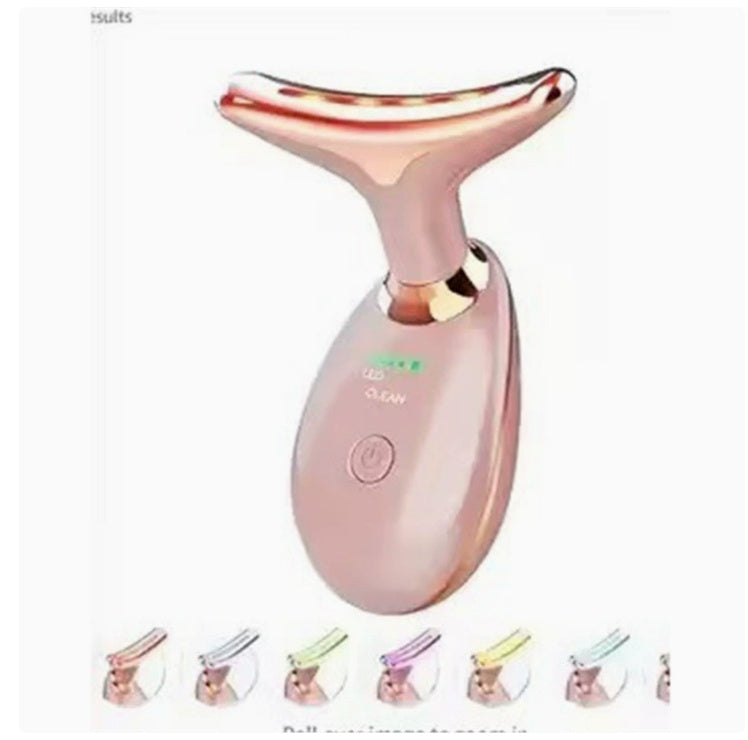 ZyraBeauty EMS Neck Lifting & Tightening Massager – Microcurrent Wrinkle Remover with Heat, Vibration & LED Light Therapy for Firm, Glowing Skin