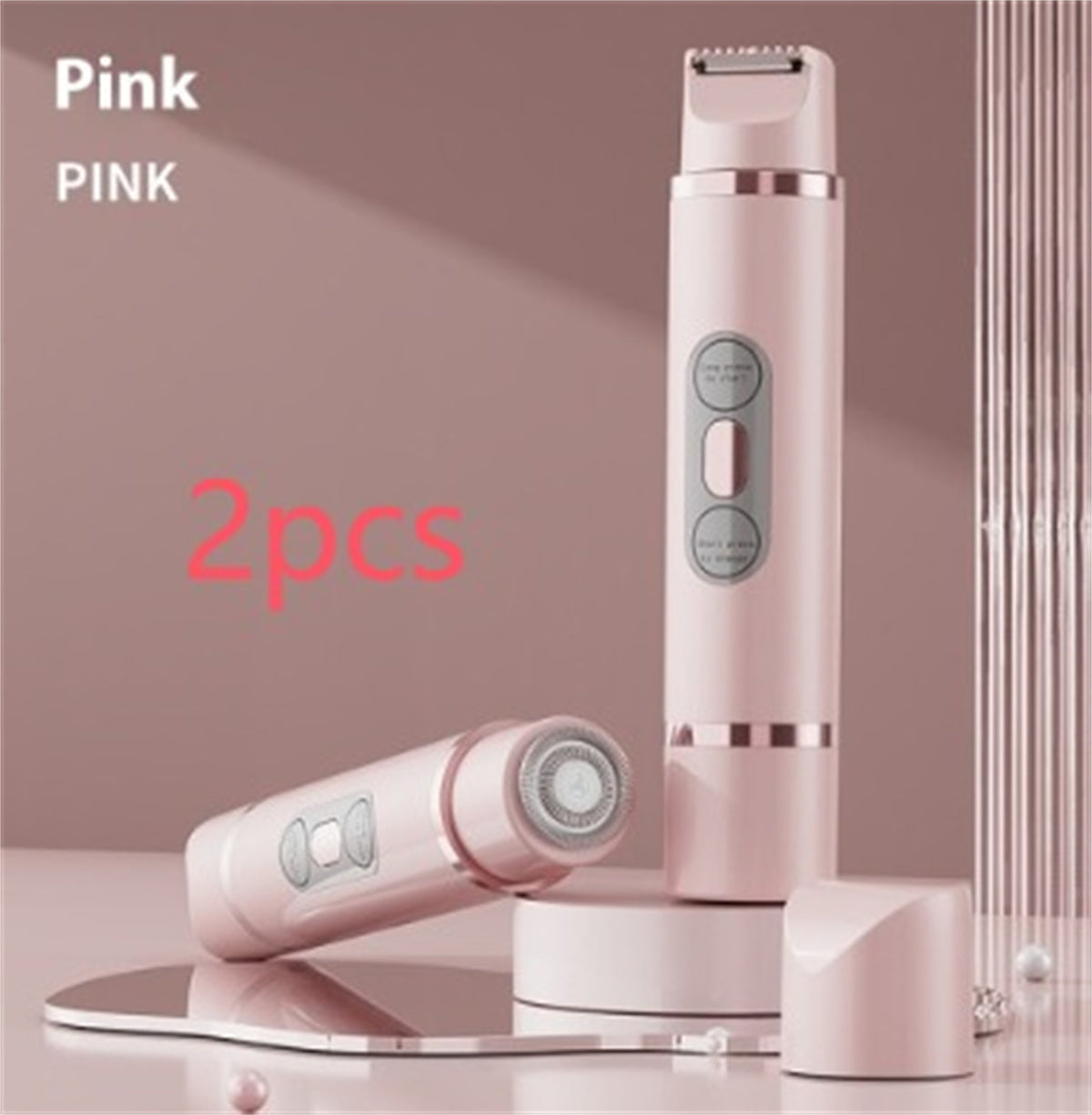 ZyraBeauty Dual-Head Electric Shaver for Women – Painless Epilator & Bikini Hair Trimmer, USB Rechargeable