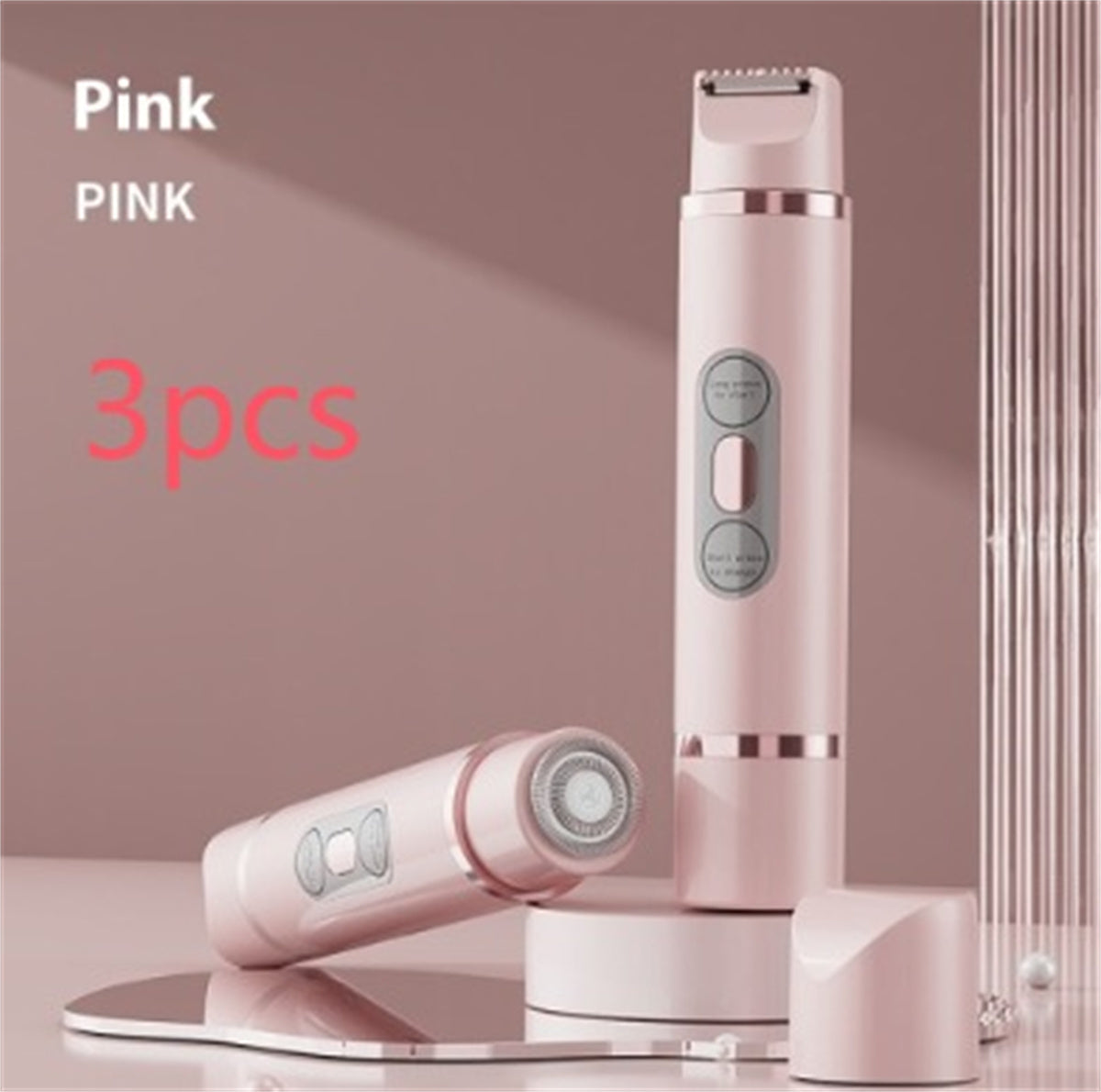 ZyraBeauty Dual-Head Electric Shaver for Women – Painless Epilator & Bikini Hair Trimmer, USB Rechargeable