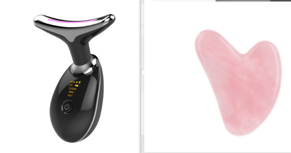 ZyraBeauty EMS Neck Lifting & Tightening Massager – Microcurrent Wrinkle Remover with Heat, Vibration & LED Light Therapy for Firm, Glowing Skin