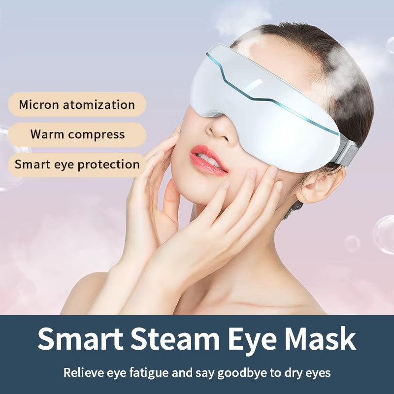 ZyraBeauty Cooling & Warming Eye Spa Massager – Intelligent Water Spraying Eye Therapy Tool with Compression & Steaming for Relaxation