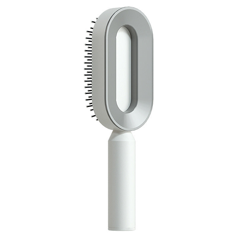 Zyravest Self-Cleaning Hair Brush – Anti-Static Scalp Massage Comb with One-Click Cleaning, Pain-Free Detangling Brush