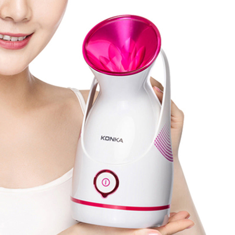 ZyraBeauty Facial Steamer with 100ml Tank – Deep Cleaning Ionic Spa Steamer for Pores, Acne & Hydration | Gentle Electric Steam Face Care
