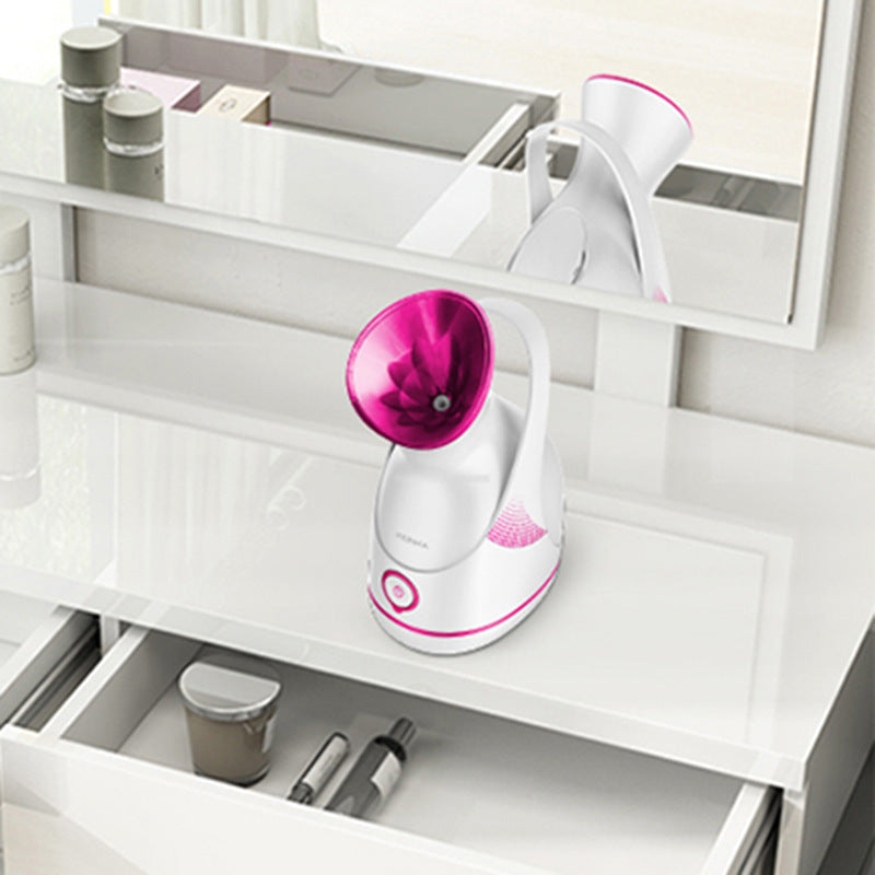 ZyraBeauty Facial Steamer with 100ml Tank – Deep Cleaning Ionic Spa Steamer for Pores, Acne & Hydration | Gentle Electric Steam Face Care
