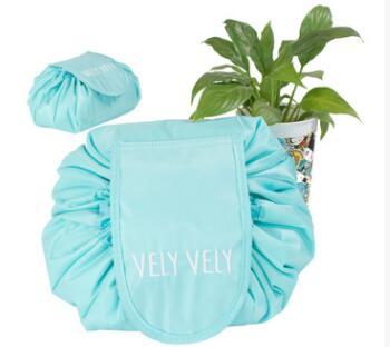 Zyravest Animal Print Drawstring Makeup Bag – Large-Capacity, Waterproof, Lazy Cosmetic Pouch for Fast Packing & Travel Storage