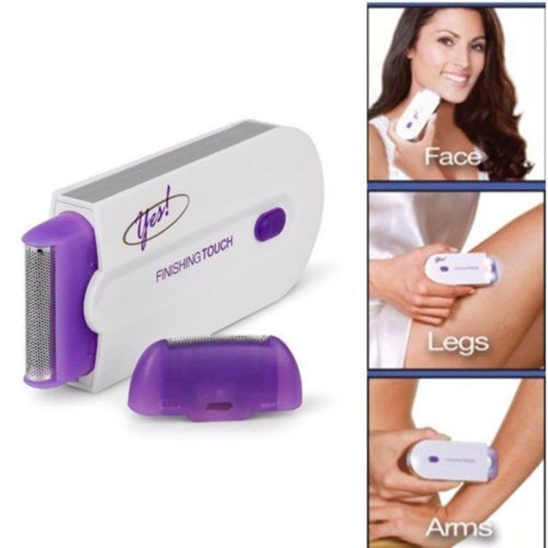 ZyraBeauty Electric Laser Hair Removal Shaver – Painless & Rechargeable Finishing Touch Hair Remover for Face, Arms, Bikini & Sensitive Areas