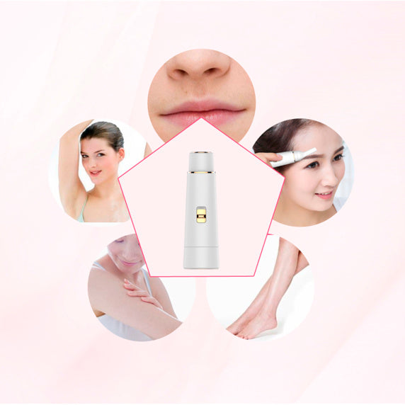 ZyraBeauty 4-in-1 Painless Electric Hair Remover for Women – Facial, Eyebrow, Body & Nose Hair Epilator with USB Rechargeable Shaver