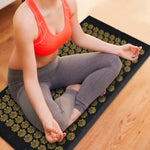 Zyravest Acupressure Massage Mat & Pillow Set – Kuznetsov Applicator for Back, Neck, Foot Pain Relief & Relaxation Yoga Mat
