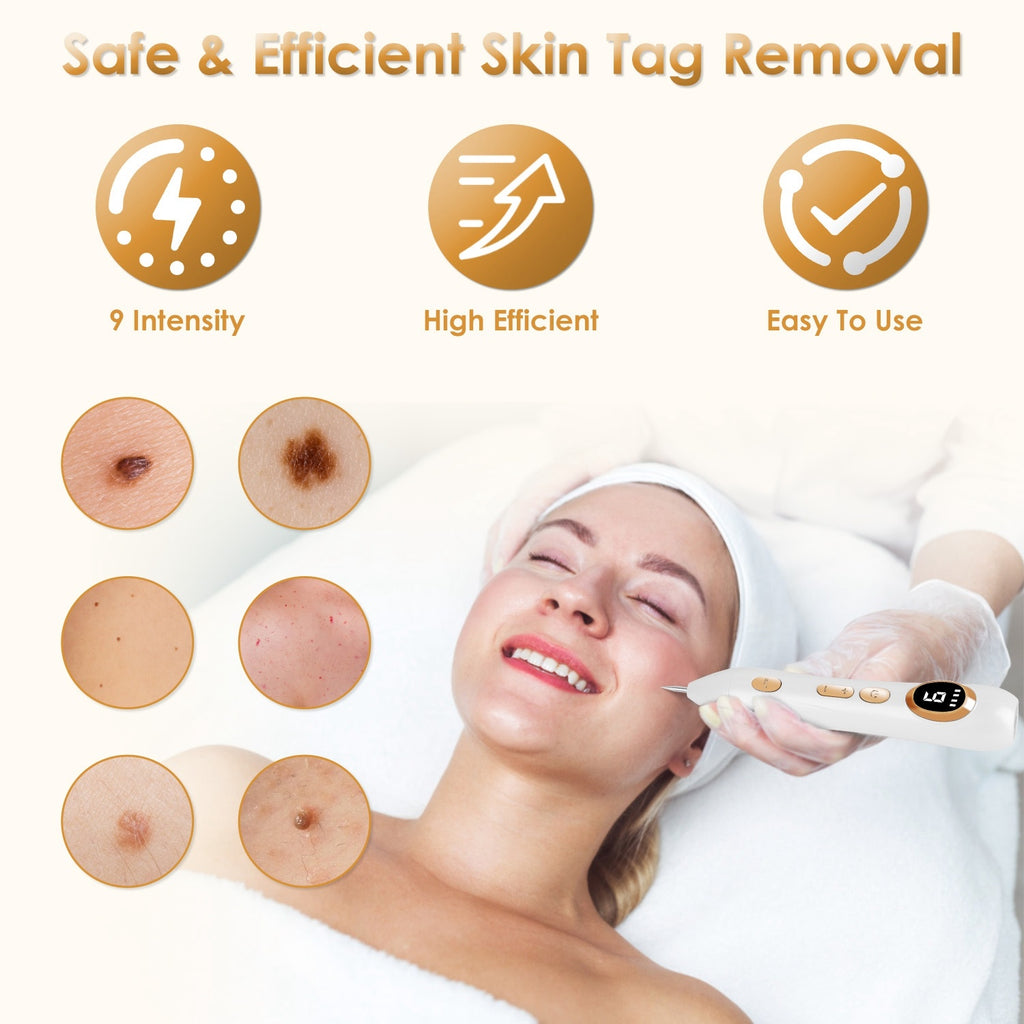 ZyraBeauty Portable Beauty Pen – 9-Level Rechargeable Precision Skincare Device with LED Light & Fine Needles
