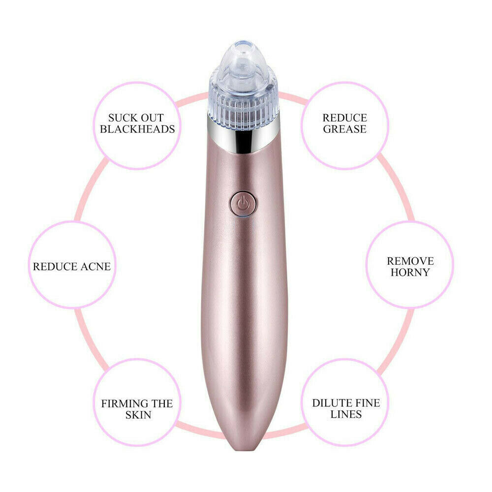 ZyraBeauty Electric Blackhead Remover & Pore Vacuum – Acne Extractor with 4 Heads, 2-Level Suction & Diamond Dermabrasion for Smooth, Clean Skin