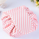 Zyravest Animal Print Drawstring Makeup Bag – Large-Capacity, Waterproof, Lazy Cosmetic Pouch for Fast Packing & Travel Storage