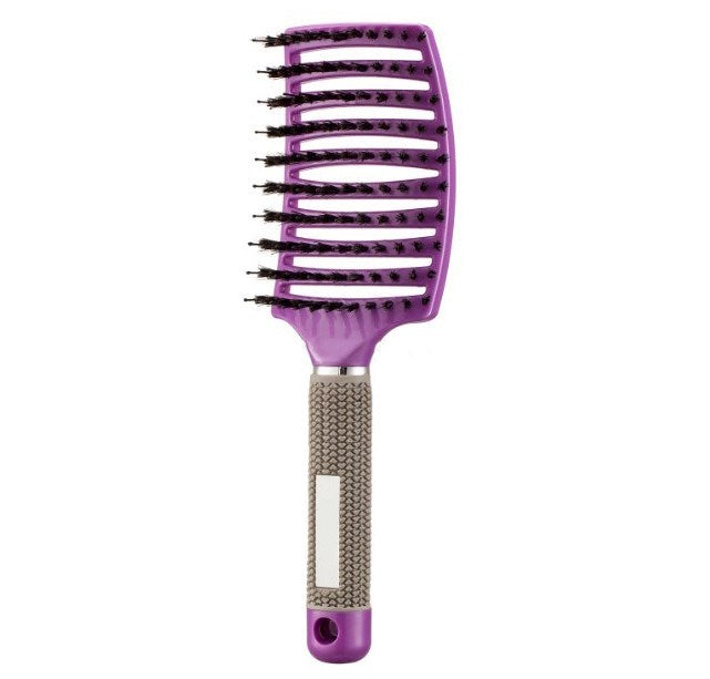 Zyravest Hairbrush Anti-Klit Detangler – Bristle & Nylon Scalp Massage Comb for Women