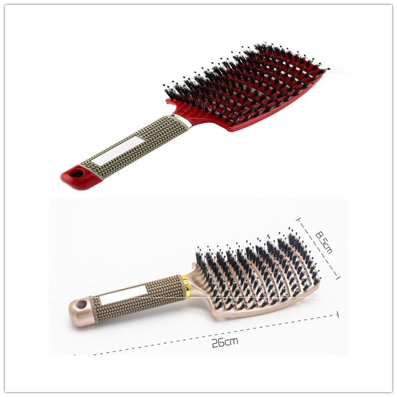 Zyravest Hairbrush Anti-Klit Detangler – Bristle & Nylon Scalp Massage Comb for Women