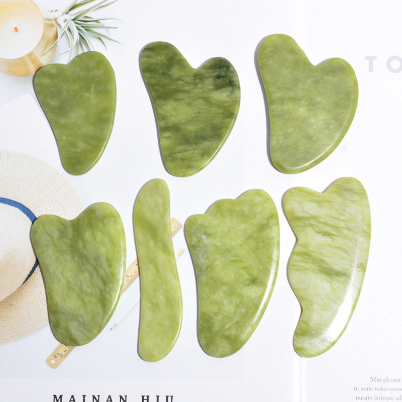 ZyraBeauty Green Phoenix Jade Gua Sha Massage Board – Face Care Tool for Lymphatic Drainage, Skin Lifting & Anti-Aging Beauty Rituals