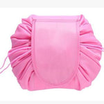 Zyravest Animal Print Drawstring Makeup Bag – Large-Capacity, Waterproof, Lazy Cosmetic Pouch for Fast Packing & Travel Storage