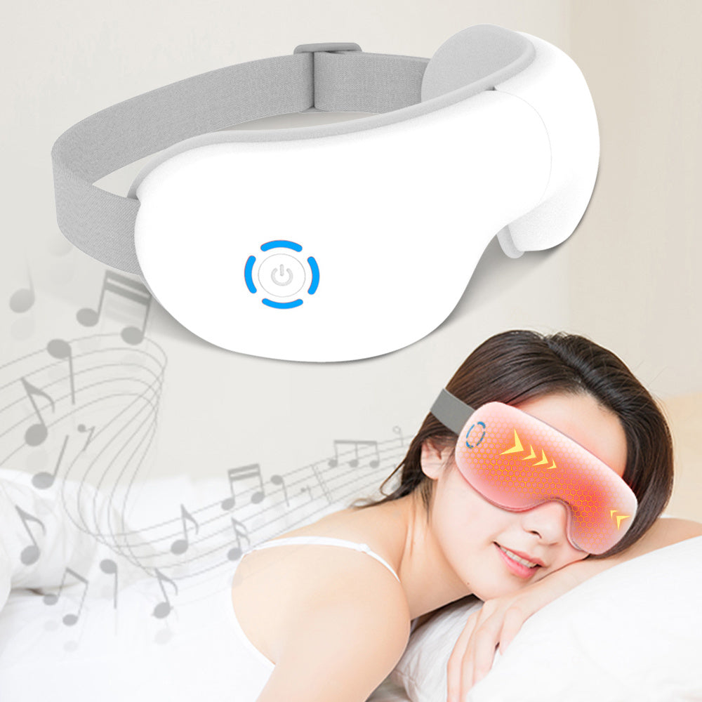 ZyraBeauty 2025 Smart Eye Massager – Air Pressure, Vibration & Heat Therapy with Bluetooth Music | Best Eye Fatigue Relief Tech