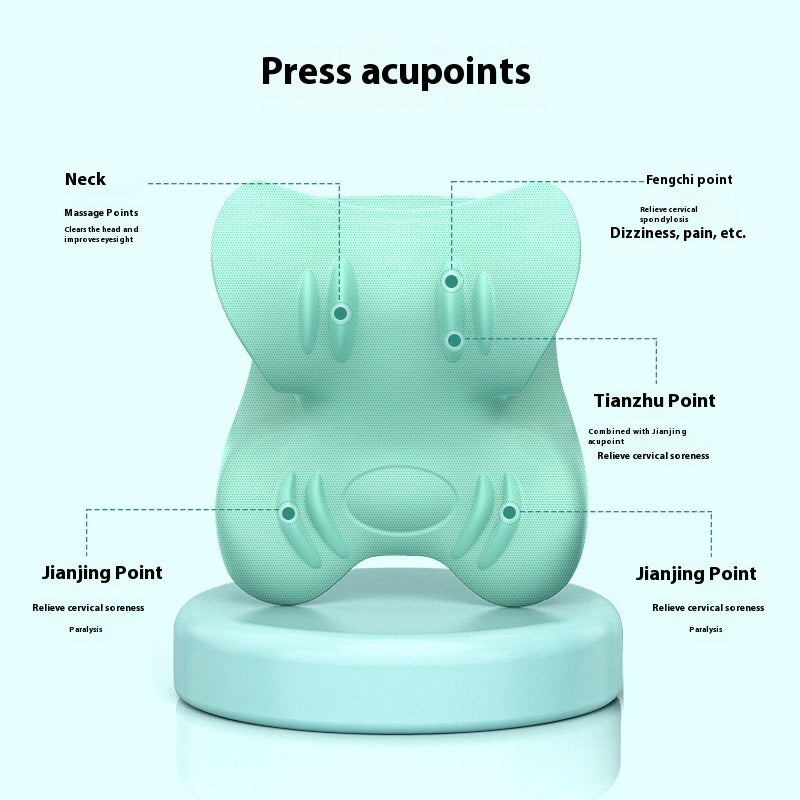 ZyraBeauty Neck Massager & Cervical Spine Correction Pillow – 2-Gear Butterfly-Shaped Support for Head & Neck Relief