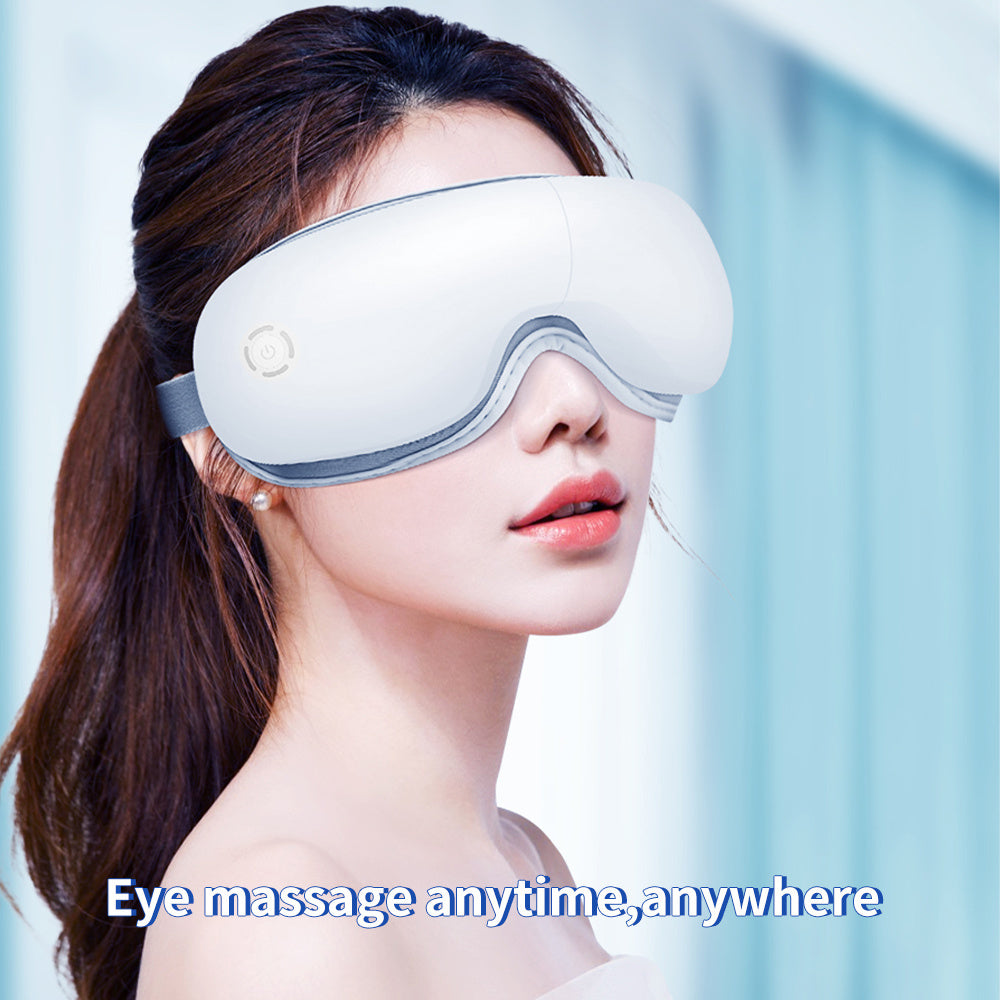 ZyraBeauty 2025 Smart Eye Massager – Air Pressure, Vibration & Heat Therapy with Bluetooth Music | Best Eye Fatigue Relief Tech
