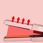 Zyravest Cordless USB Hair Straightener & Curler – Mini Ceramic Flat Iron with 3 Temp Settings, Fast Heating & Travel-Friendly Design