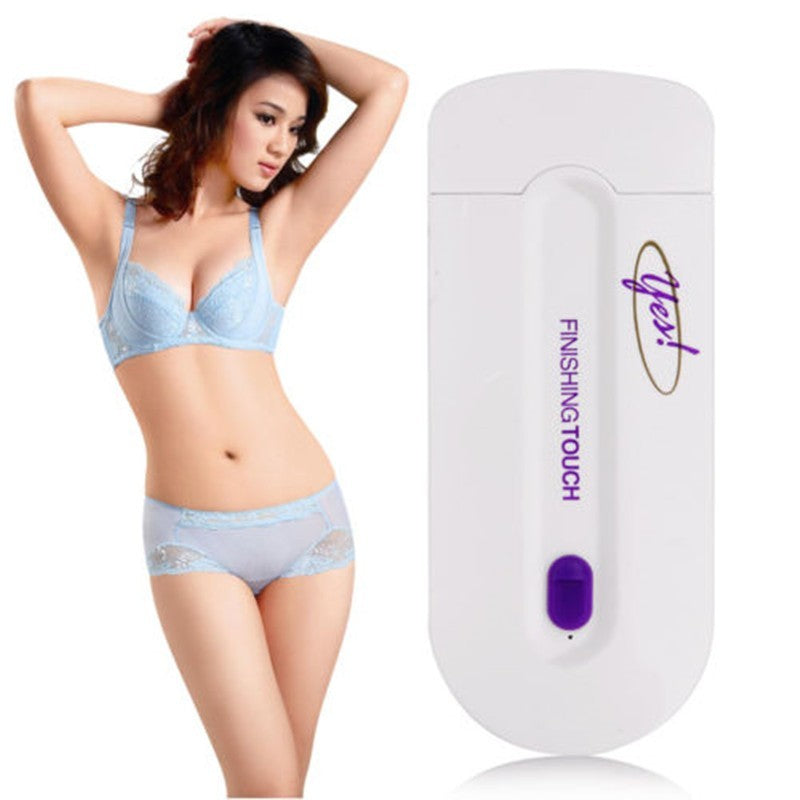 ZyraBeauty Electric Laser Hair Removal Shaver – Painless & Rechargeable Finishing Touch Hair Remover for Face, Arms, Bikini & Sensitive Areas