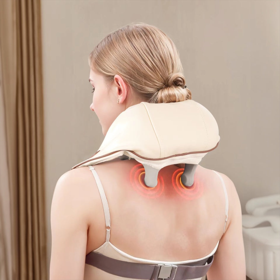 ZyraBeauty Electric Neck Massager with Heat – Deep Tissue Neck & Shoulder Massager for Full Body Pain Relief
