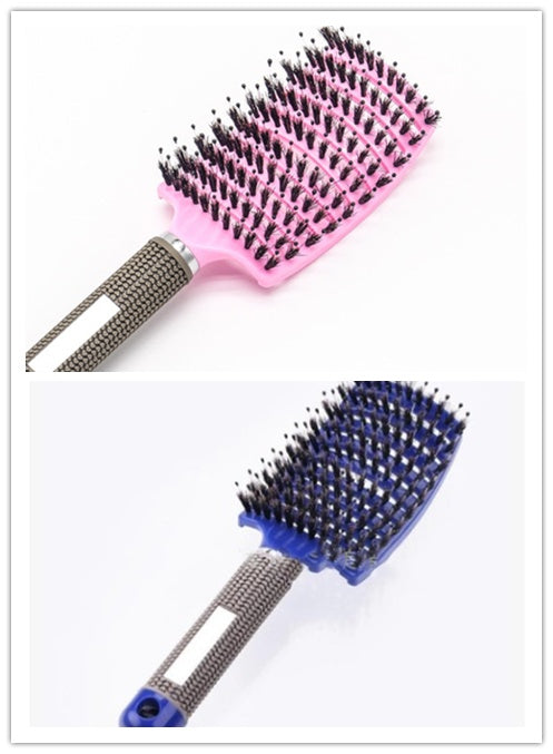 Zyravest Hairbrush Anti-Klit Detangler – Bristle & Nylon Scalp Massage Comb for Women