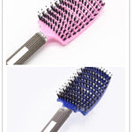 Zyravest Hairbrush Anti-Klit Detangler – Bristle & Nylon Scalp Massage Comb for Women