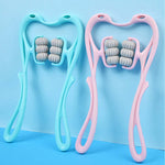 Zyravest 6-Wheel Neck Massager – Manual Roller with Bonus Jade Scraper for Neck, Shoulder & Stress Relief