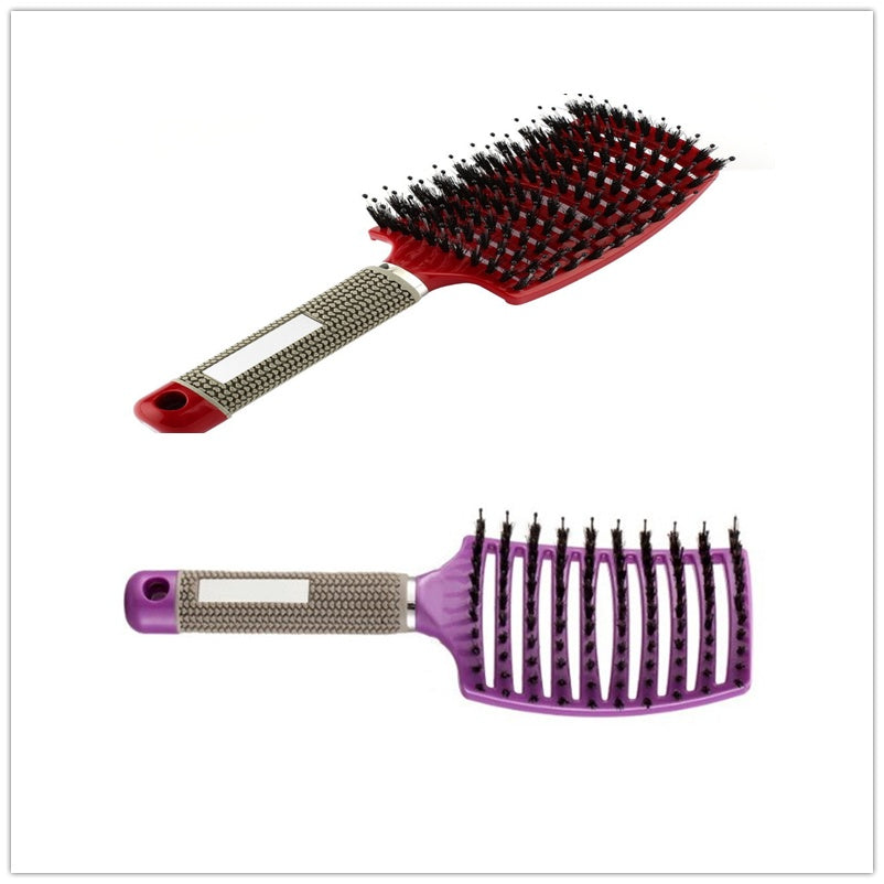 Zyravest Hairbrush Anti-Klit Detangler – Bristle & Nylon Scalp Massage Comb for Women