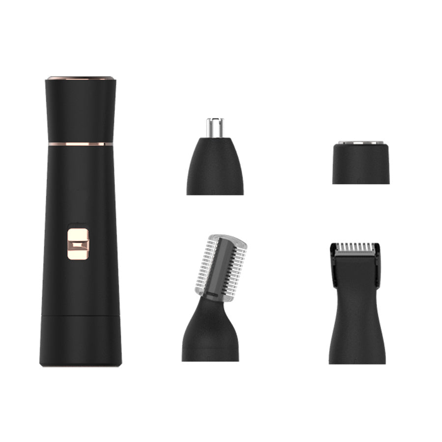 Zyravest 4-in-1 Painless Electric Hair Remover for Women – Facial, Eyebrow, Body & Nose Hair Epilator with USB Rechargeable Shaver