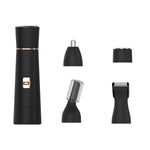 Zyravest 4-in-1 Painless Electric Hair Remover for Women – Facial, Eyebrow, Body & Nose Hair Epilator with USB Rechargeable Shaver