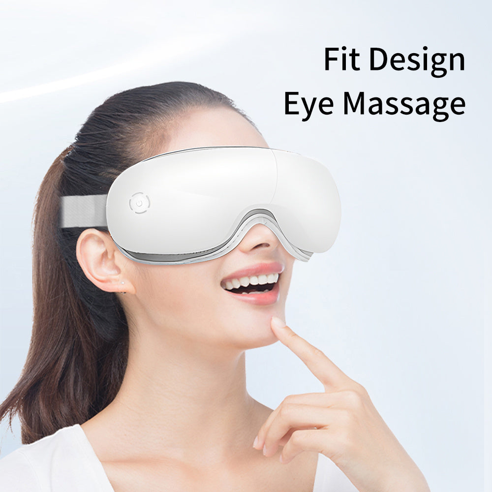 ZyraBeauty 2025 Smart Eye Massager – Air Pressure, Vibration & Heat Therapy with Bluetooth Music | Best Eye Fatigue Relief Tech