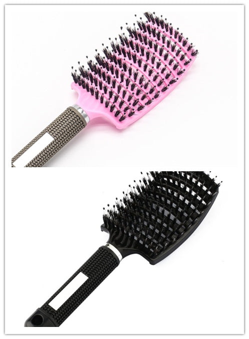 Zyravest Hairbrush Anti-Klit Detangler – Bristle & Nylon Scalp Massage Comb for Women