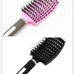 Zyravest Hairbrush Anti-Klit Detangler – Bristle & Nylon Scalp Massage Comb for Women