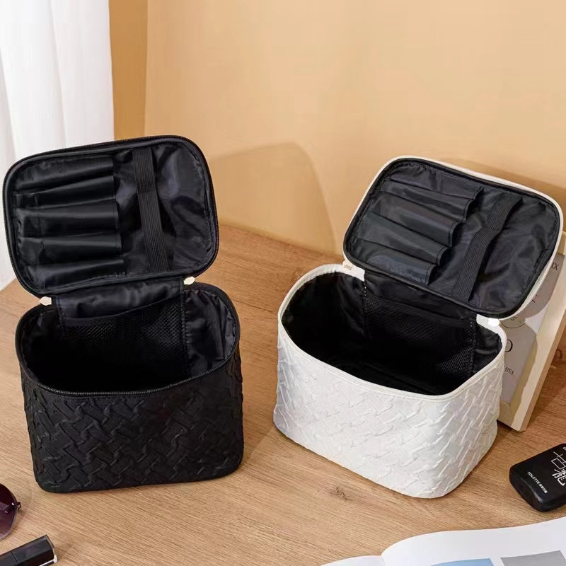 ZyraBeauty Umizolco Large Travel Makeup Bag – Stain-Resistant Multi-Functional Cosmetic Organizer with Brush Compartment