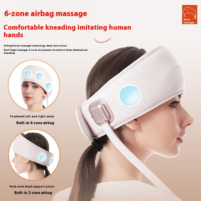 ZyraBeauty Rechargeable Head Massage Instrument – 3-Gear Scalp Massager for Stress Relief, Decompression & Improved Sleep