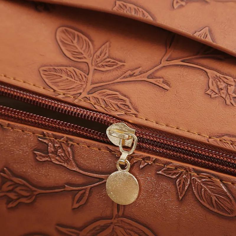 ZyraBeauty Embossed Leather Makeup Bag – Elegant PU Cosmetic Organizer Pouch for Daily Use or Wholesale Bulk Orders