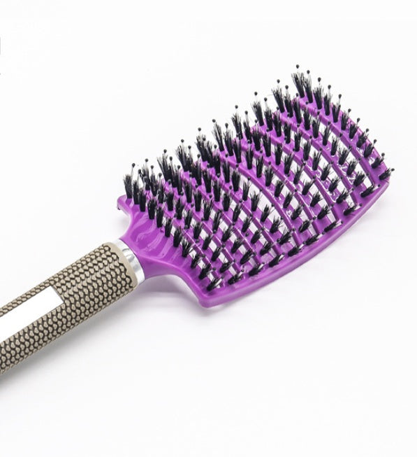 Zyravest Hairbrush Anti-Klit Detangler – Bristle & Nylon Scalp Massage Comb for Women