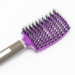 Zyravest Hairbrush Anti-Klit Detangler – Bristle & Nylon Scalp Massage Comb for Women