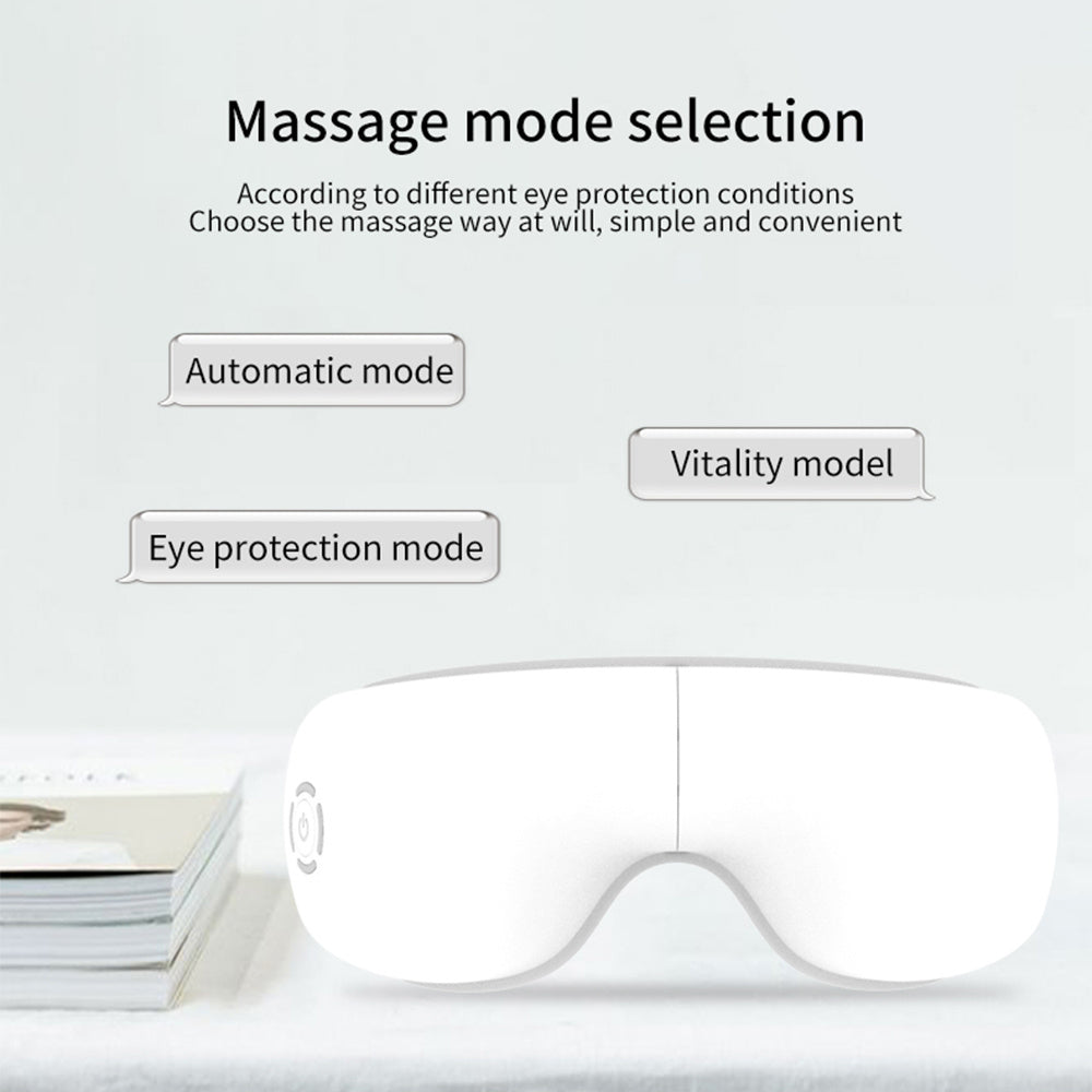 ZyraBeauty 2025 Smart Eye Massager – Air Pressure, Vibration & Heat Therapy with Bluetooth Music | Best Eye Fatigue Relief Tech