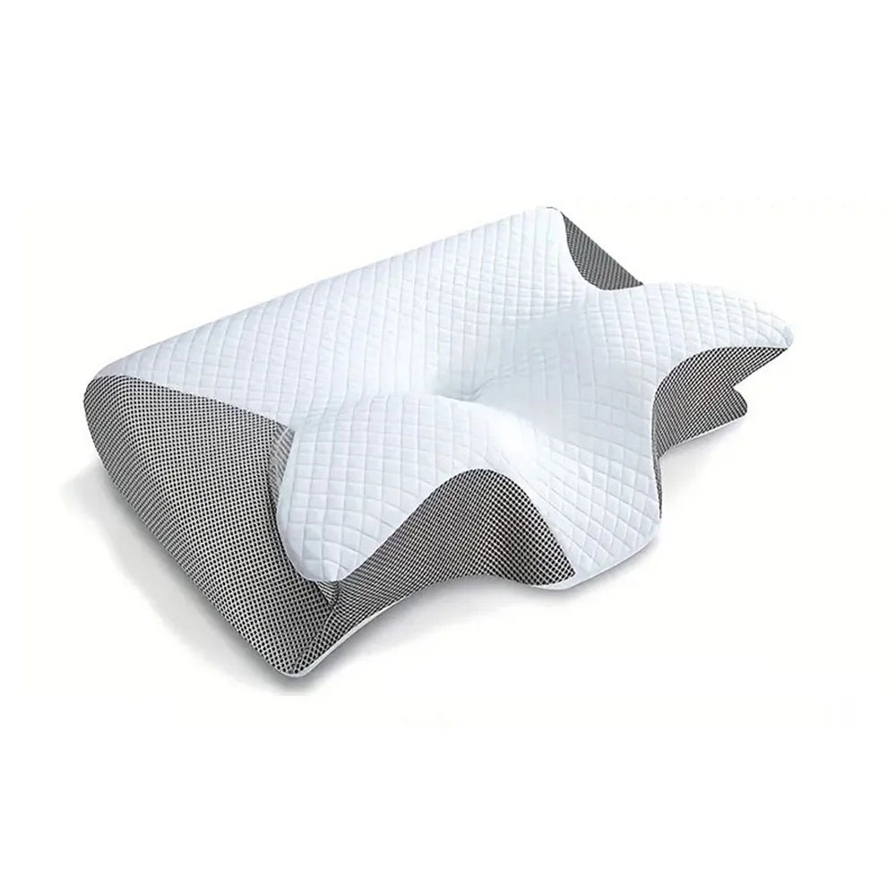 ZyraBeauty 2-in-1 Memory Foam Cervical Pillow – Ergonomic Contour Neck Pillow with Washable Cover