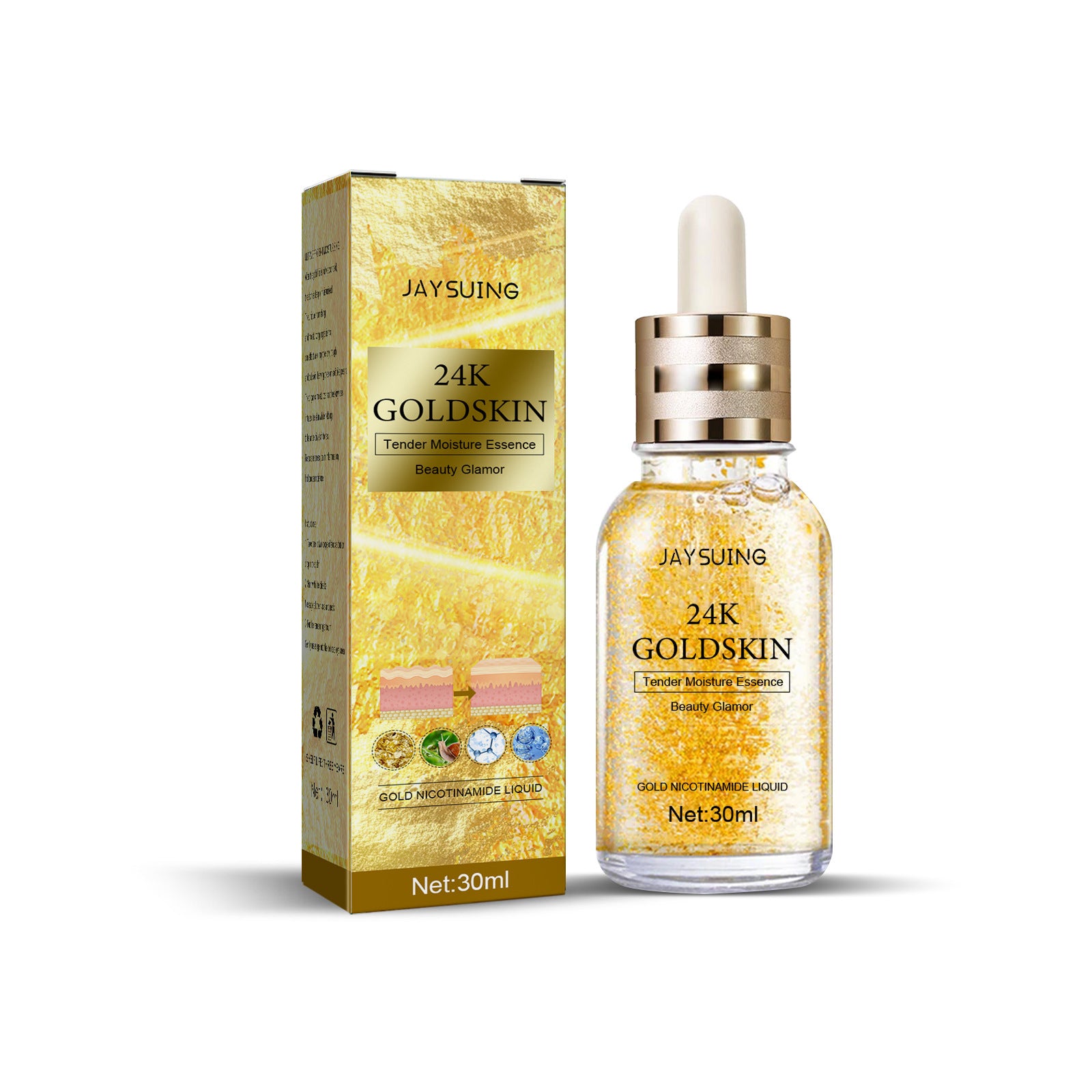ZyraBeauty 24K Gold Collagen Protein Lifting Serum – Brightens, Moisturizes & Firms Skin for a Youthful Glow
